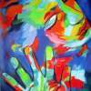 Locked In - Sold - Acrylic On Canvas Paintings - By Helena Wierzbicki, Expressionism Painting Artist