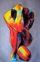 Male Figures - Break Of Day - Acrylic On Canvas