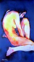 Nudes  Figures - Glittering Sorrow - Acrylic On Canvas