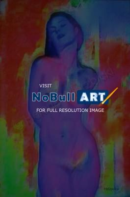 Nudes  Figures - Nude Unfold - Acrylic On Canvas