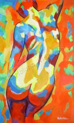 Nudes  Figures - Balance Within - Acrylic On Canvas