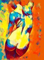 Nudes  Figures - Timeless Ageless  Eternal - Acrylic On Canvas