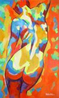 Nudes  Figures - Balance Within - Acrylic On Canvas