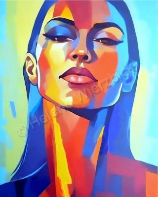 Female Portraits - Alluring Gaze - Acrylic On Canvas