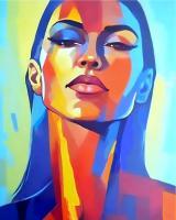 Alluring Gaze - Acrylic On Canvas Paintings - By Helena Wierzbicki, Minimalist Painting Artist
