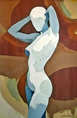 Nudes  Figures - Echoes Of Zenith - Acrylic On Canvas
