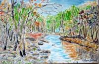 Landscape - Acrylic On Canvas Paintings - By Fernando Maneiras, Modern Painting Artist