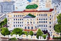 Rio De Janeiro Brazil - Acrylic On Canvas Paintings - By Fernando Maneiras, Modern Painting Artist