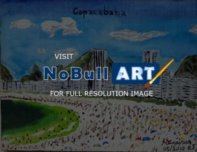 Landscape - Copacabana - Acrylic On Canvas