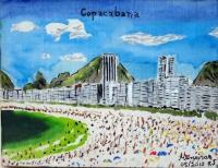 Landscape - Copacabana - Acrylic On Canvas