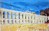 Landscape - Acrylic On Canvas Paintings - By Fernando Maneiras, Modern Painting Artist