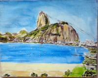 Landscape - Rio De Janeiro Brazil - Acrylic On Canvas