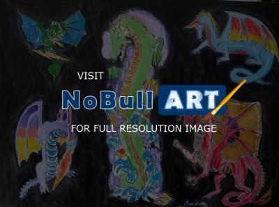 Animal - Dragon - Acrylic On Canvas