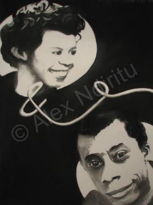 Black And White - Lorraine And James - Charcoal