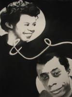 Lorraine And James - Charcoal Drawings - By Alex Ndiritu, Black And White Drawing Artist