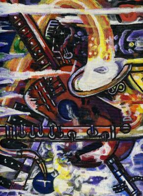 Add New Collection - Jazz World 2 - Acrylic On Canvas