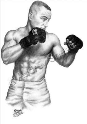 Sports Art - Eddie Alvarez - Graphite