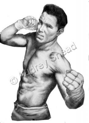 Sports Art - Jake Shields - Graphite