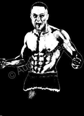 Sports - Poster And Prints - Eddie Alvarez - Graphite