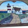 Lighthouse Lap Desk - Wood Woodwork - By Amy Price-Marcotte, Pyrography Woodwork Artist