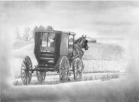 Portraits By Chris - A Country Ride - Graphite On Bristol