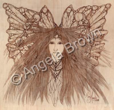 Woodburnings - Faerie Queen - Woodburning