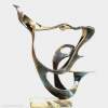 Flirting - Bronze Sculptures - By Petar Nedelchev, Abstract Art Sculpture Artist