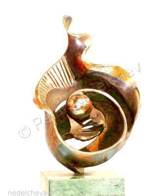 Sculptures - Moon Flower - Bronze