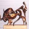 Taming - Bronze Sculptures - By Petar Nedelchev, Abstract Art Sculpture Artist