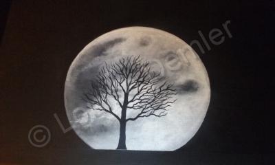 Landscapes - Full Moon - Acrylic