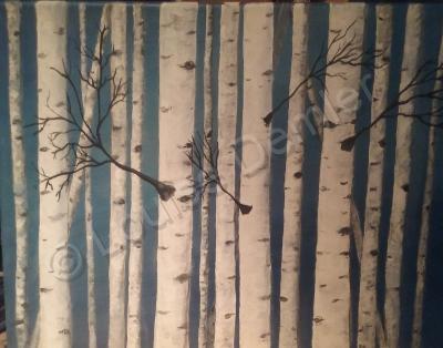 Landscapes - Birch Trees - Acrylic