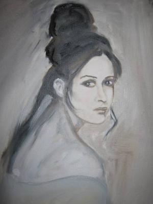 Portraits - Looking Back - Oil