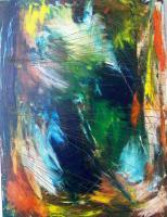 I Feel Like A Sea Storm - Mixed Media Paintings - By Vincenzo Matarazzo, Abstract Informal Painting Artist