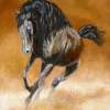 Brown Horse - Oil Paintings - By Marta Valaskova, Realism Painting Artist