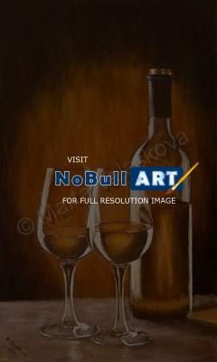 Paintings - Still Life With Wine - Oil