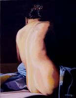 The Jewels - Oil On Canvas Paintings - By Martin Alain, Figurative Painting Painting Artist