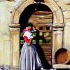 Lavandiere - Oil On Canvas Paintings - By Martin Alain, Figurative Painting Painting Artist