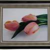 Hand Embroidered Needle Paintings Tulip For Home Decoration - Hand Embroidery Paintings - By Emma Liu, Flora Painting Artist