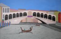Steves Art - Realto Bridge - Acrylic On Canvas