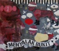 Menyalak Bukit - Acrylics Mixed Media - By Zul Albani, Contemporay Art Mixed Media Artist