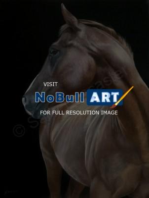 Equestrian Art - Chestnut Dreaming - Acrylic