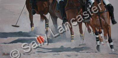 Equestrian Art - Beach Ball - Acrylic