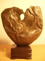 Kiss Of Lucifer - Traditional Art Sculptures - By Severson Neill, Gongshi Sculpture Artist