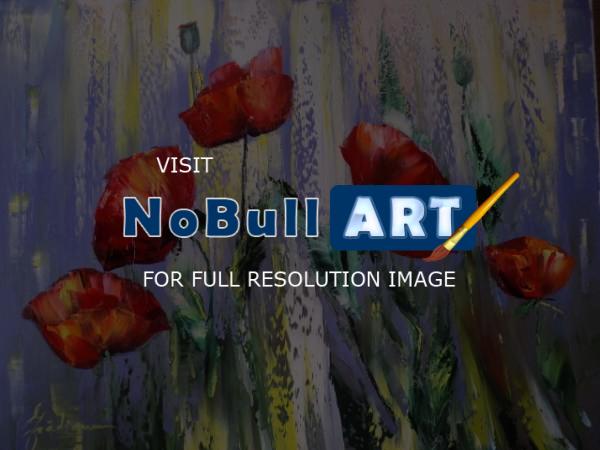 Art Gallery - Poppies II - Oil On Canvas