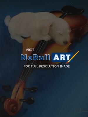 Art Gallery - Violinist - Oil On Canvas