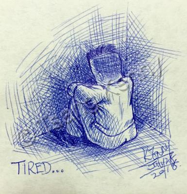 Free-Hand Drawing - Daily Mood - Pen