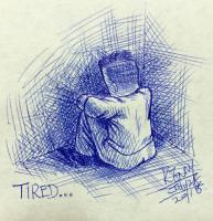Daily Mood - Pen Drawings - By Tsang Kenny, Free-Hand By Pen Drawing Artist