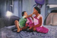 Realistic - Innosent Love - Oil On Canvas