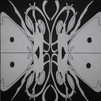 Communication - Acrylic On Canvas Paintings - By Chris Hutter, Black  White Abstract Graphics Painting Artist