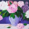 Flowers - Oil On Canvas Paintings - By Antohi Veronica, Nature Painting Artist